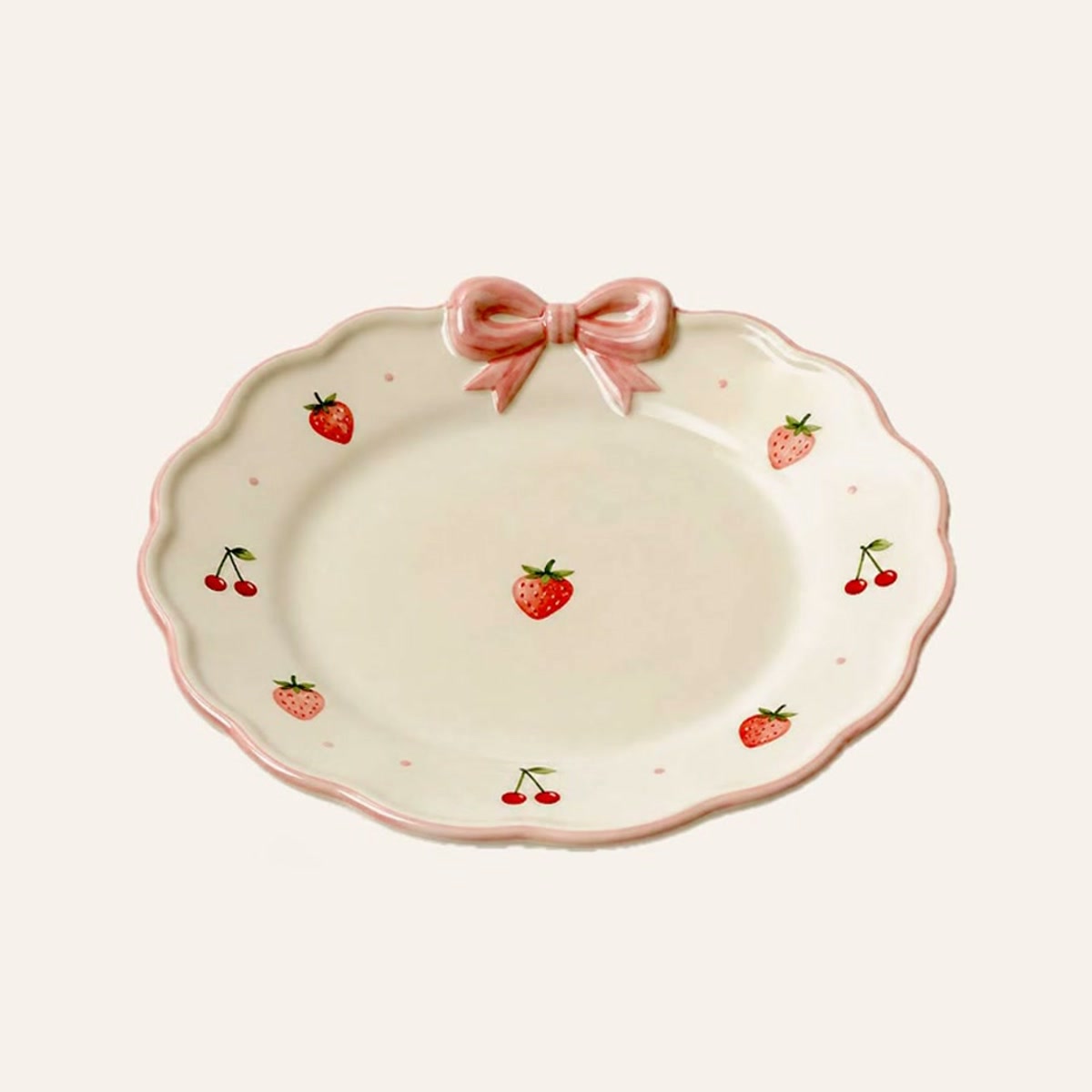 Harvey Ceramic scalloped breakfast plate